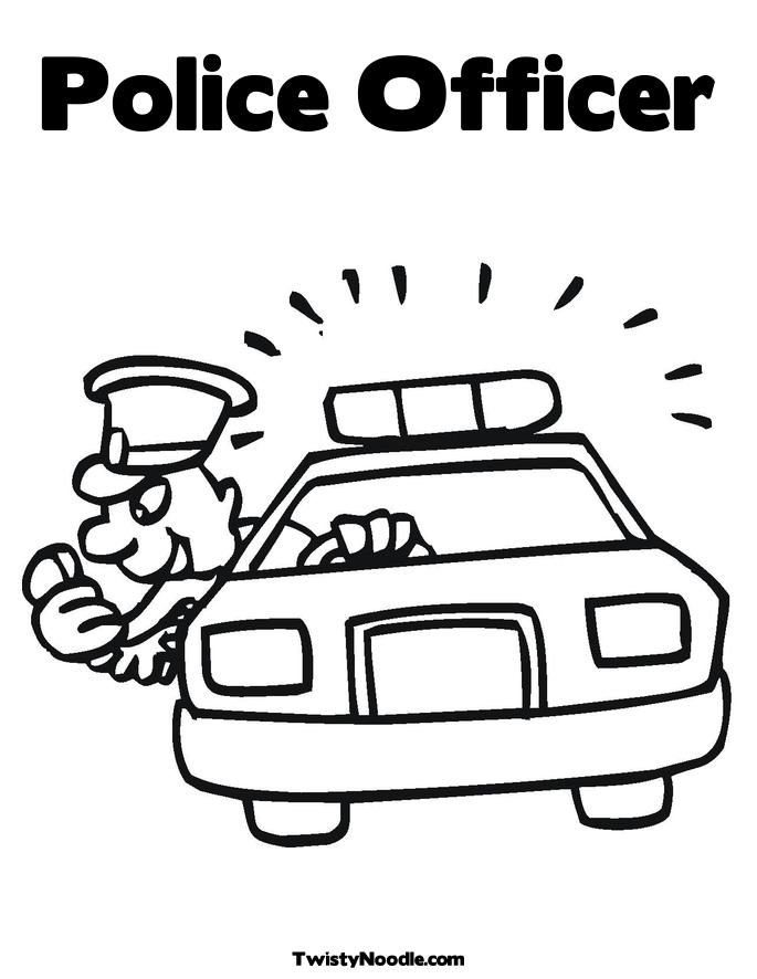 Police Pictures To Color - Coloring Pages for Kids and for Adults
