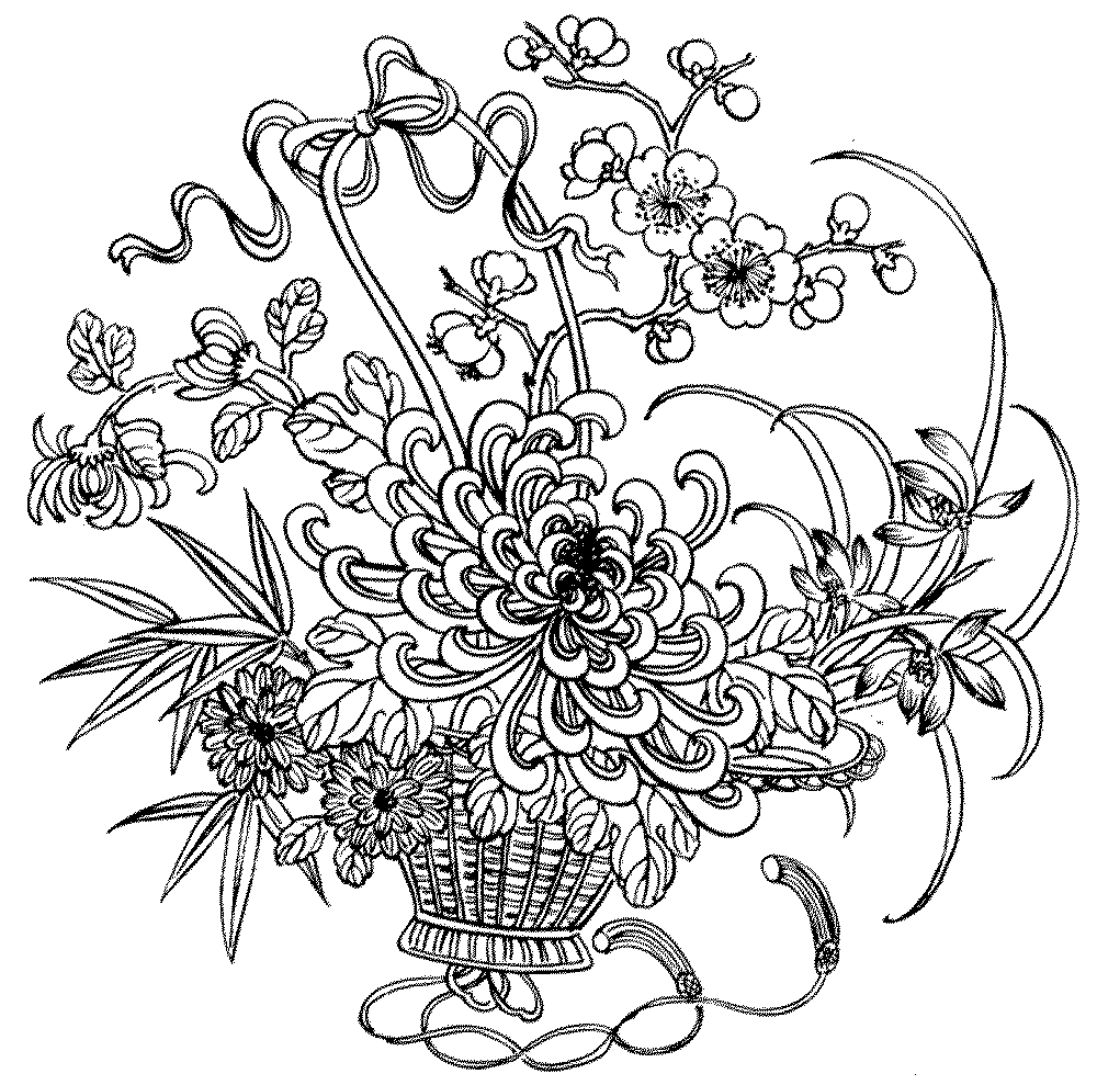 Free Coloring Pages For Adults Flowers Coloring Home