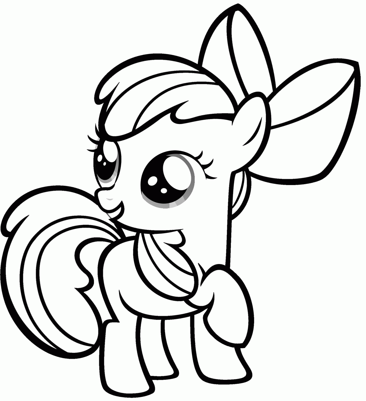 Cartoon Unicorn Coloring Pages Cute Coloring Home