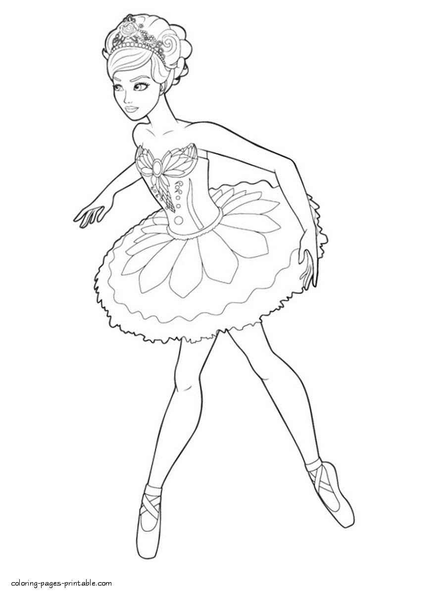 Barbie in The Pink Shoes coloring pages for girls