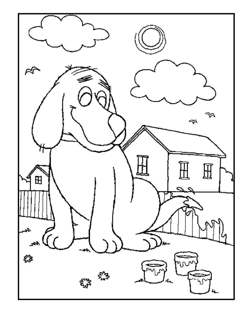 Biscuit The Dog Coloring Pages Printable Kids Colouring Pages Dog ...