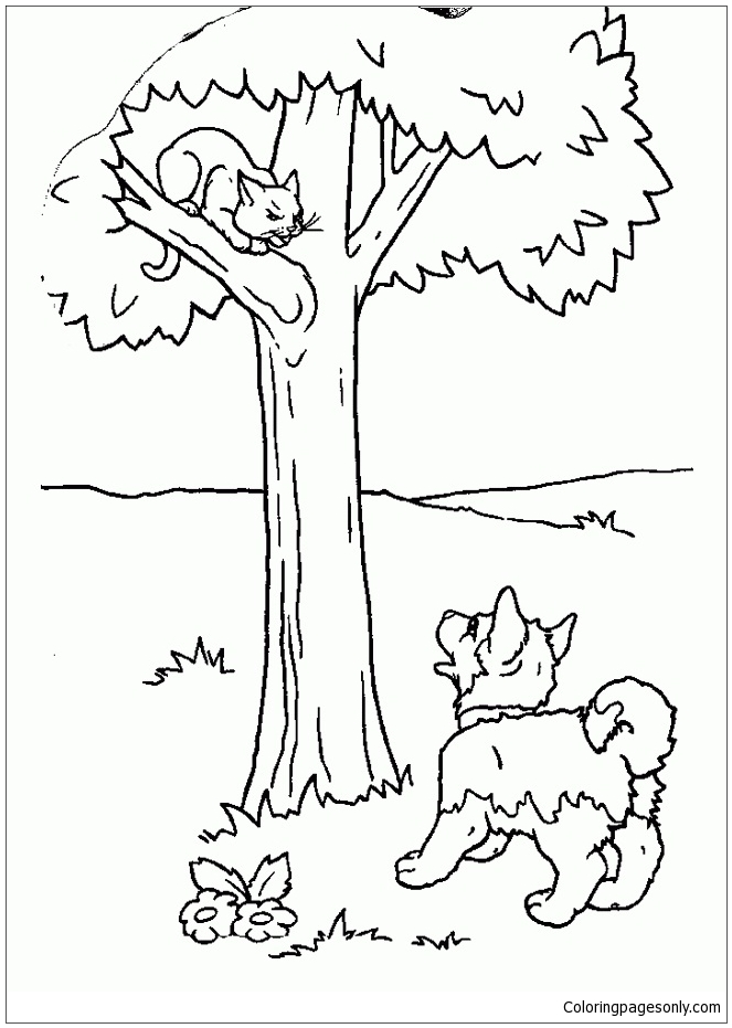 Puppy and Kitten Coloring Pages - Puppy Coloring Pages - Coloring Pages For  Kids And Adults