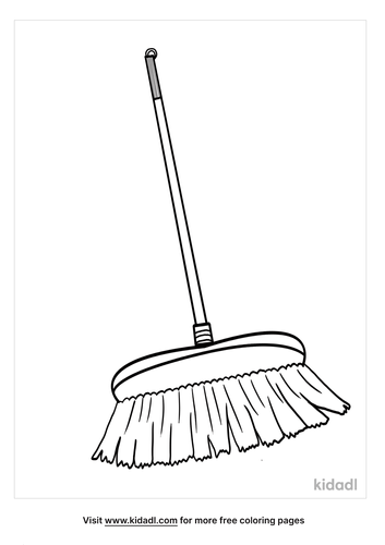 Broom Coloring Pages | Free At-home Coloring Pages | Kidadl
