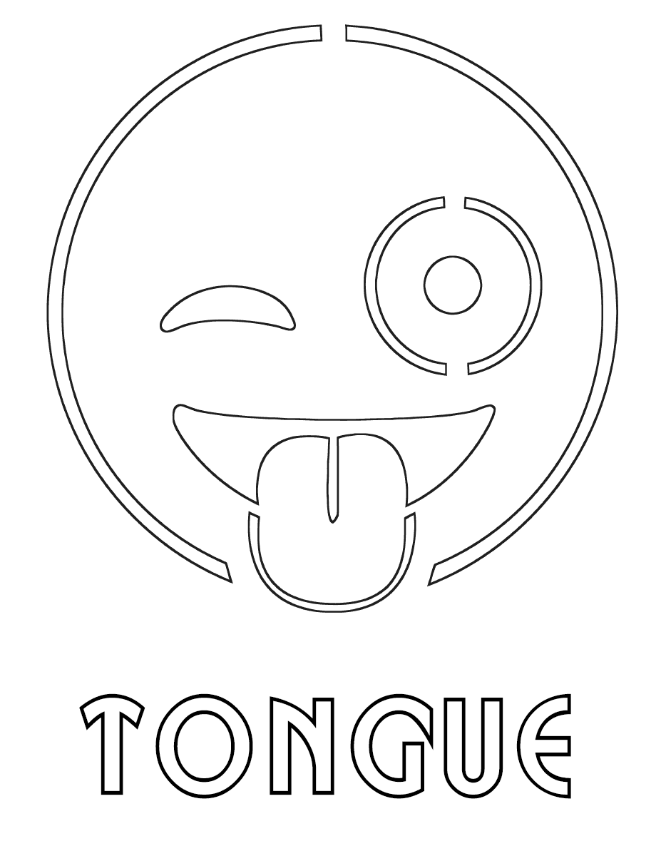 Tongue coloring pages | Coloring pages to download and print