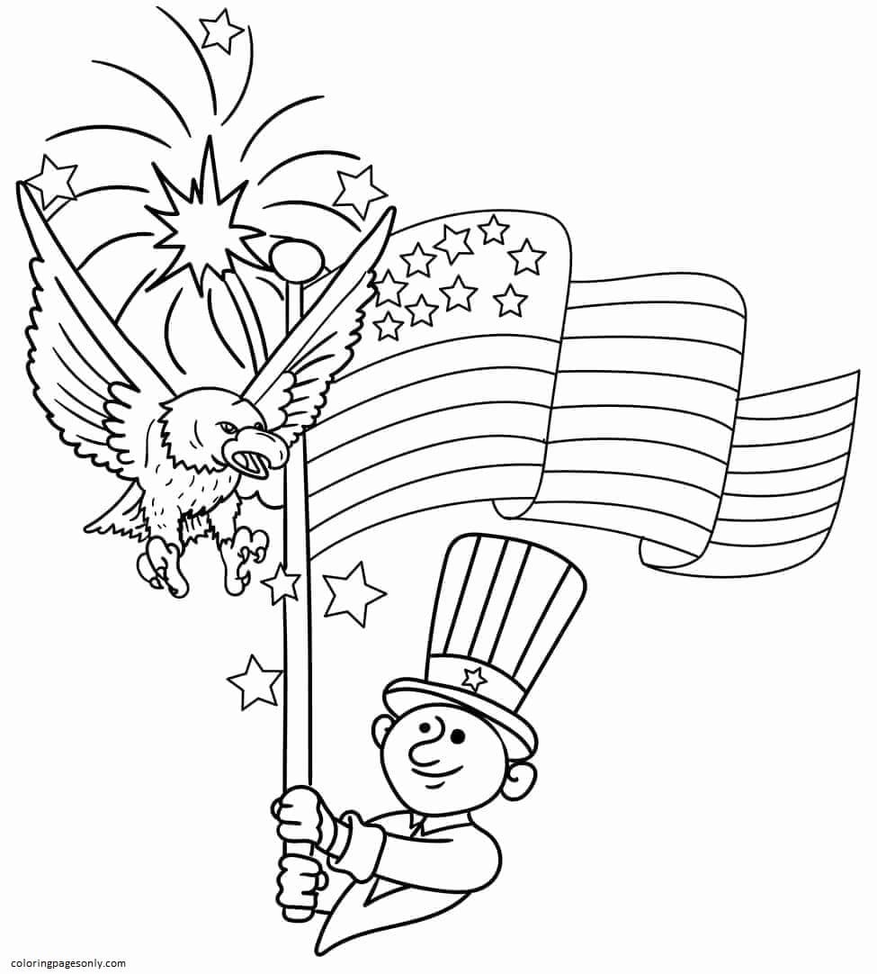 State flag of freedom Coloring Pages - 4th Of July Coloring Pages - Coloring  Pages For Kids And Adults