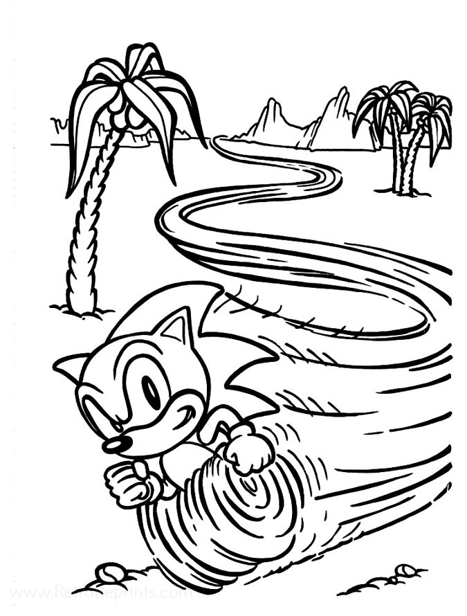 Movie Sonic Coloring Pages - Coloring Home