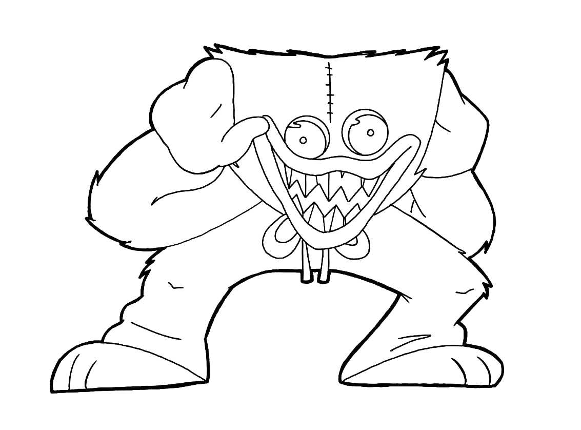 Huggy Wuggy Coloring Page. Print For Free Coloring Home