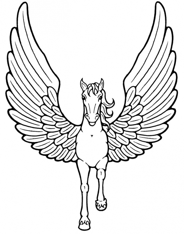Drawing Unicorn #19498 (Characters) – Printable coloring pages
