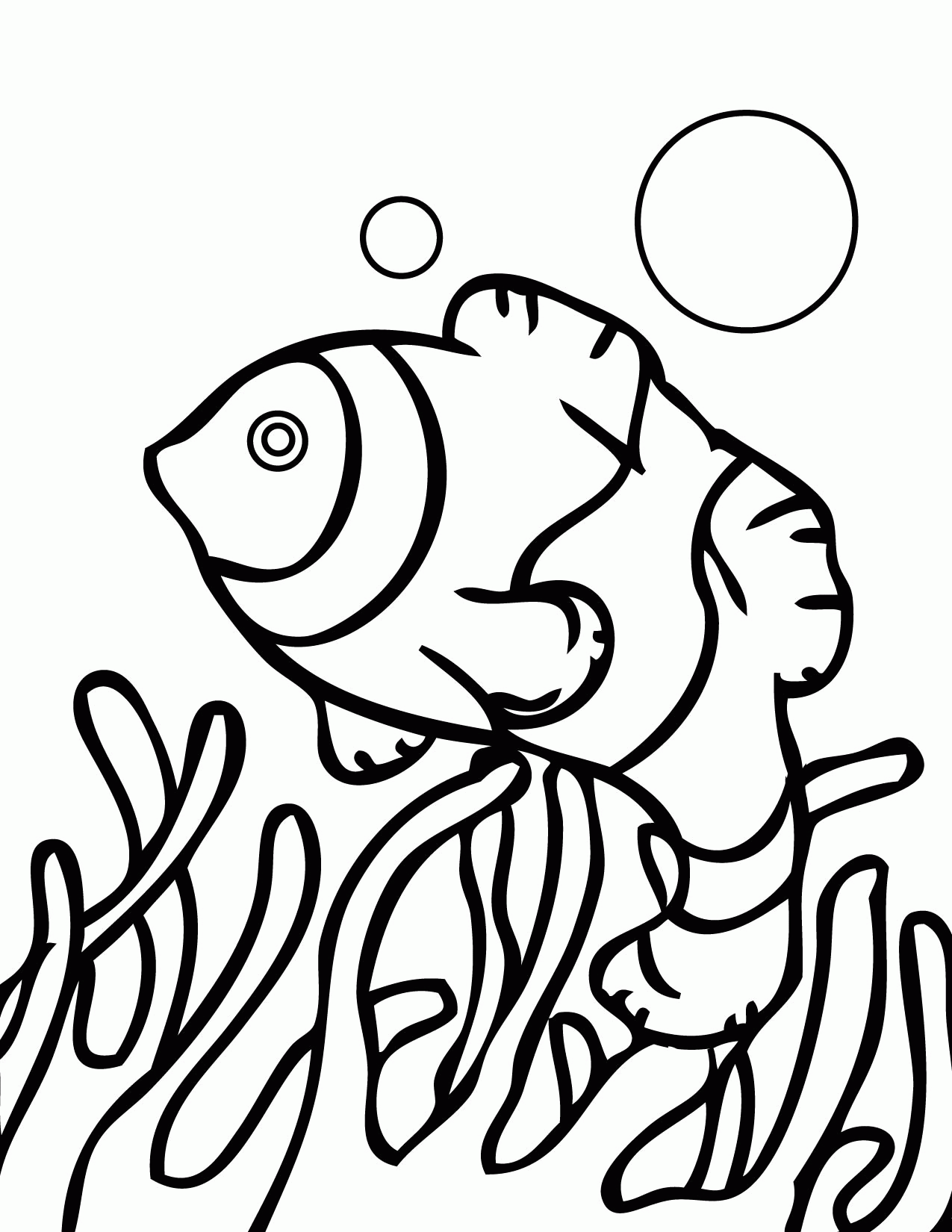 Anemonefish Coloring Page - Handipoints