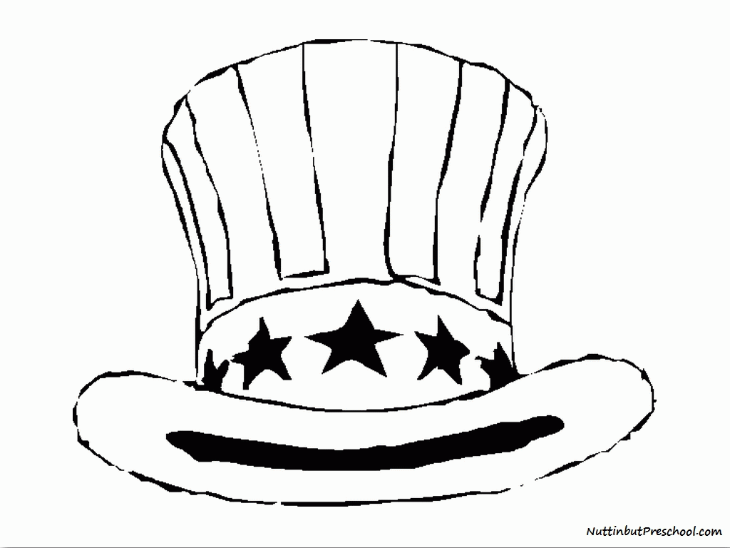 Free Printable Top Hat Coloring Page - Coloring Home