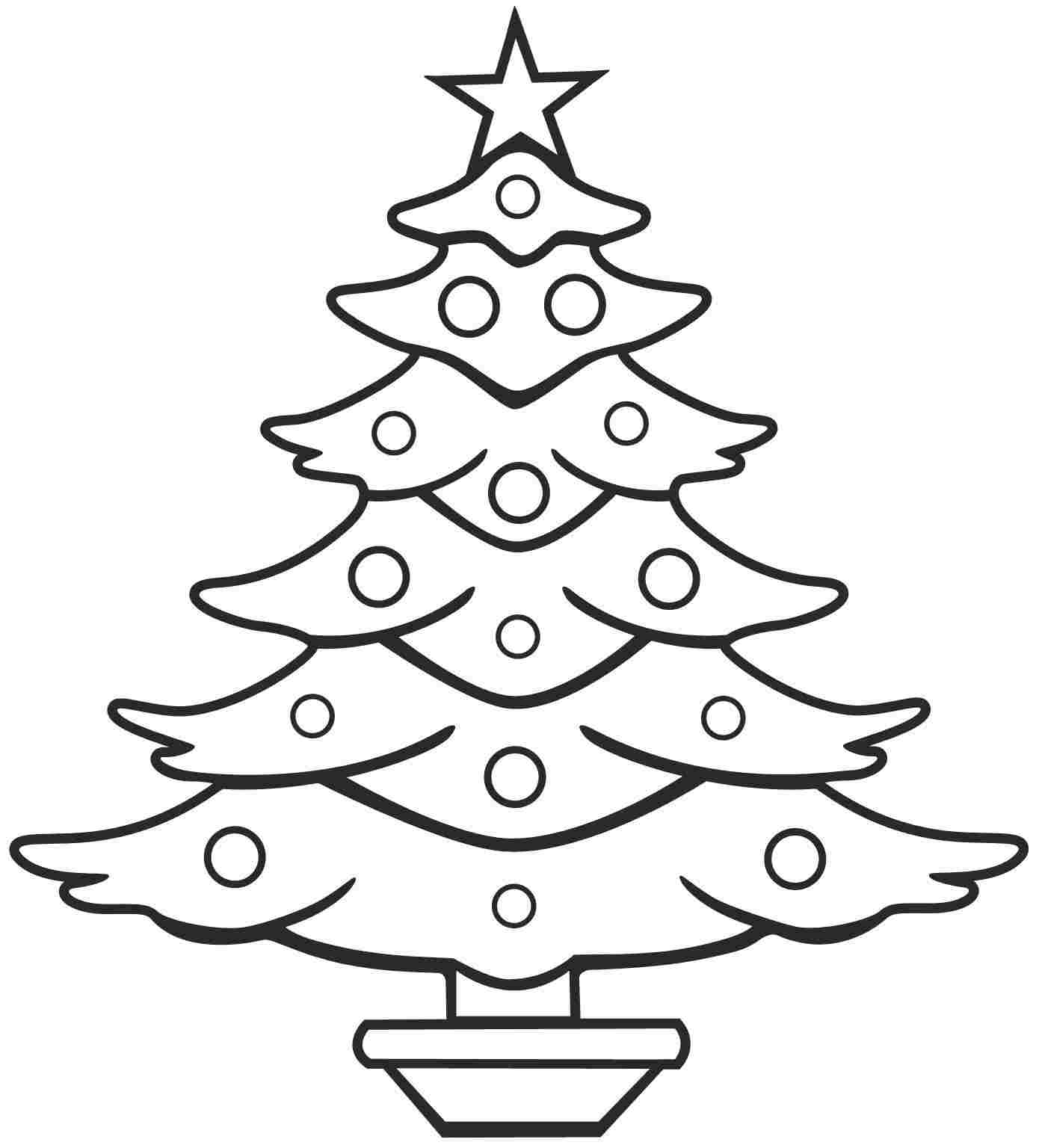 Christmas Tree Coloring Page Printables - Coloring Pages For All Ages
