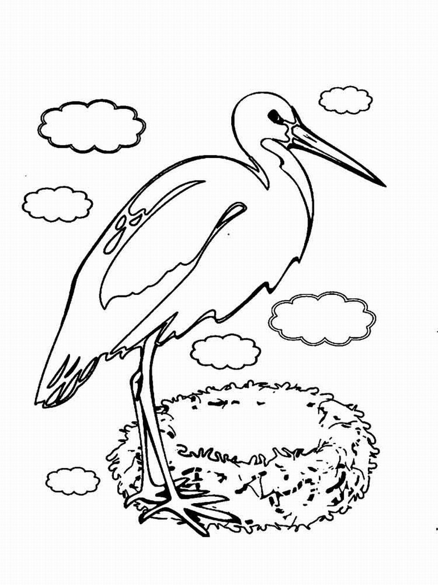 Storks Coloring Pages