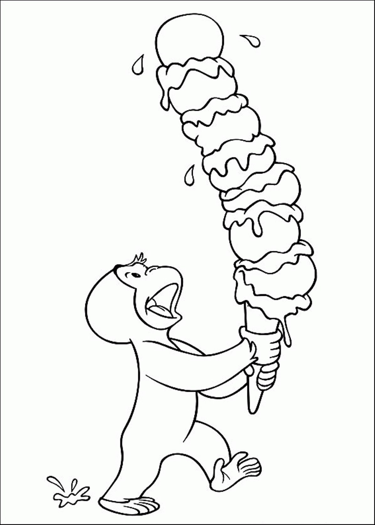 Printable Curious George Coloring Pages | Free Coloring Pages