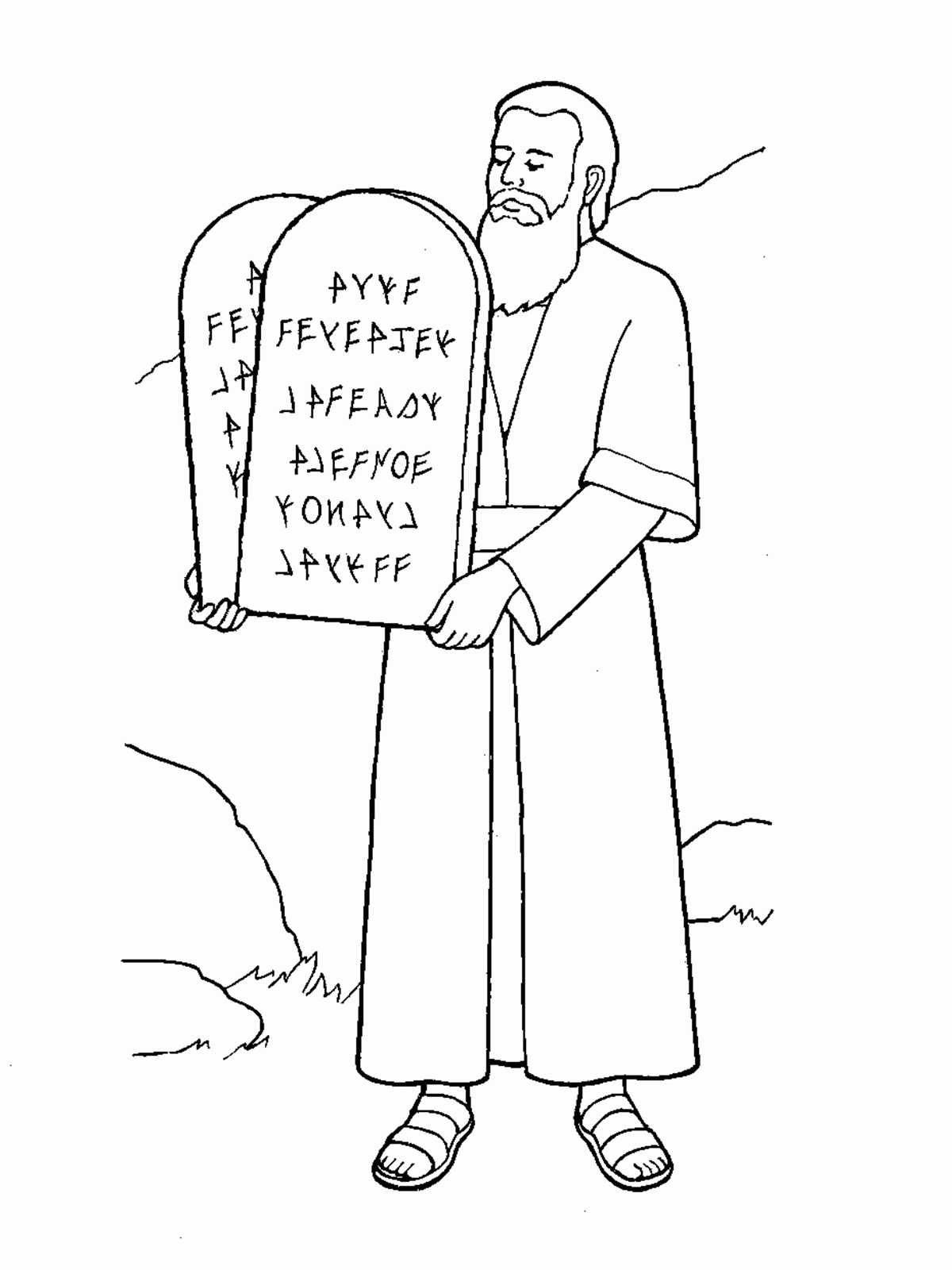 10 Commandments Lds Coloring Page Coloring Home