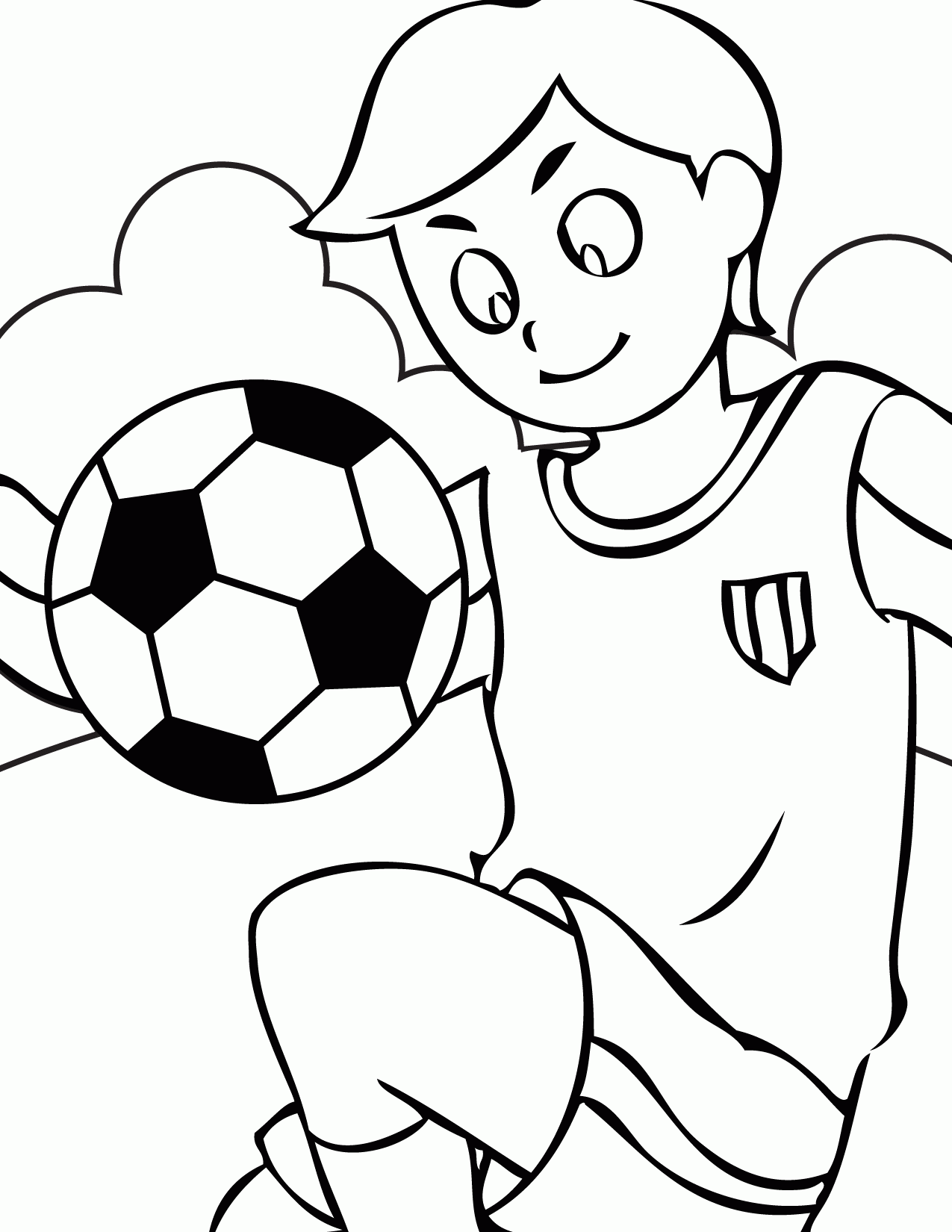 Soccer coloring pages 31 / Soccer / Kids printables coloring pages