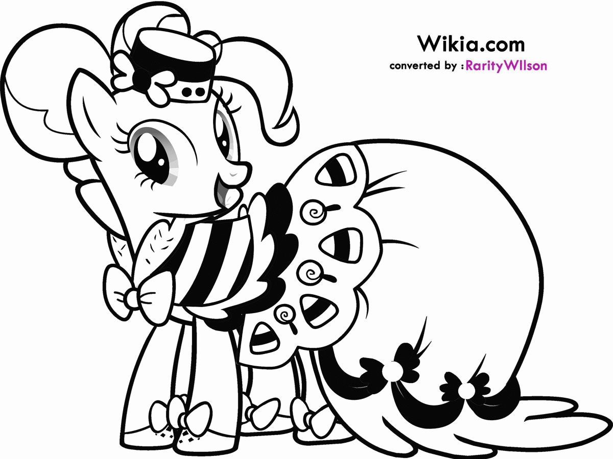 Simple My Little Pony Coloring Pages Pinkie Pie - Widetheme