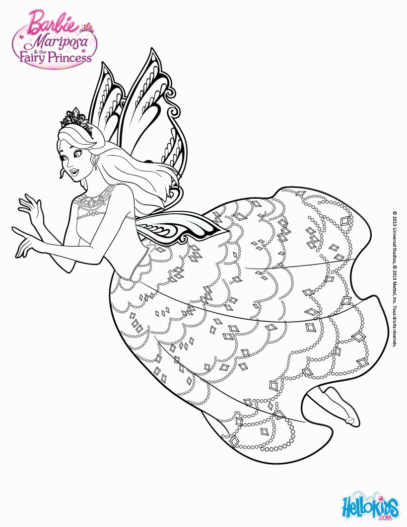BARBIE MARIPOSA coloring pages - The Gwyllion Returns