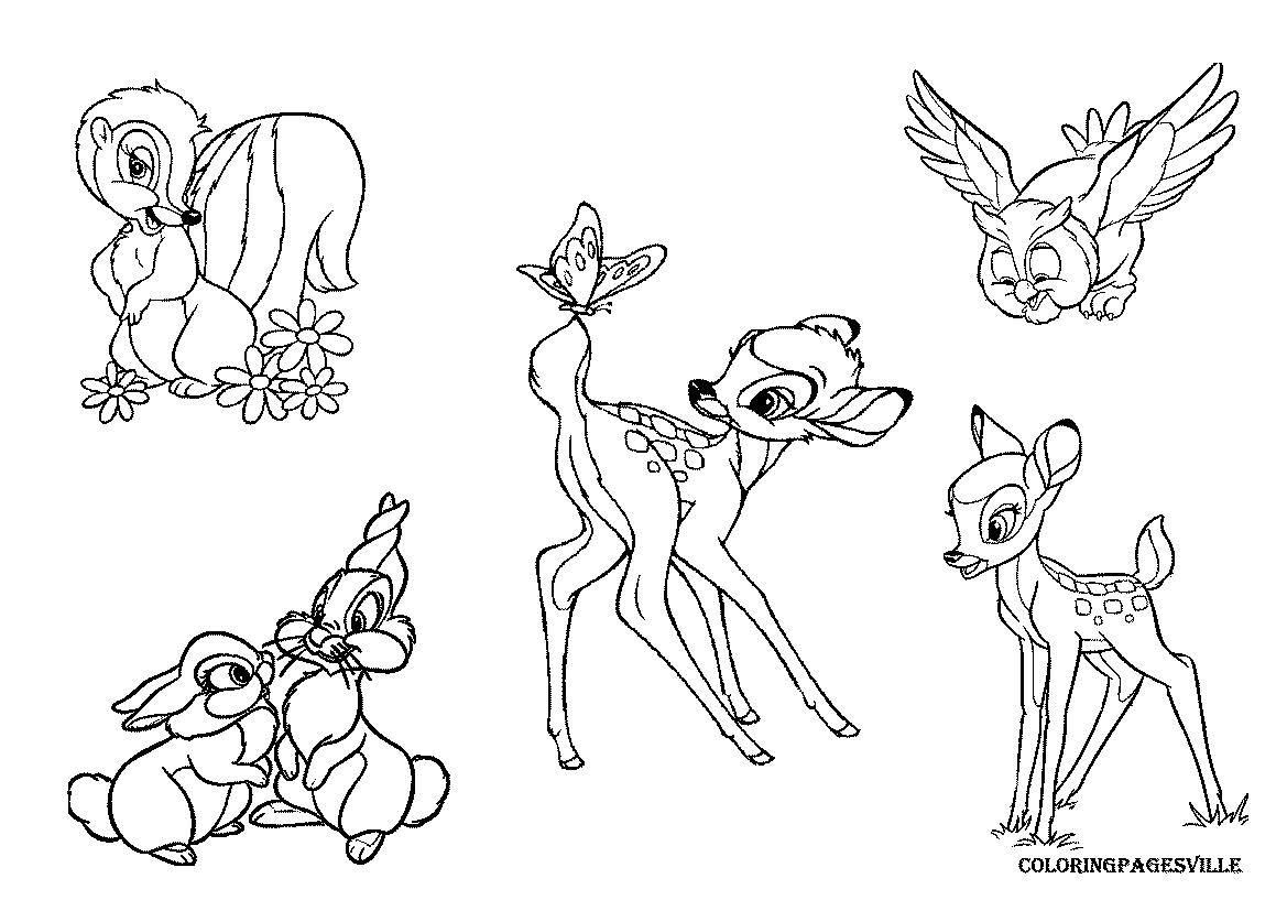 Bambi Coloring Pages (17 Pictures) - Colorine.net | 7887