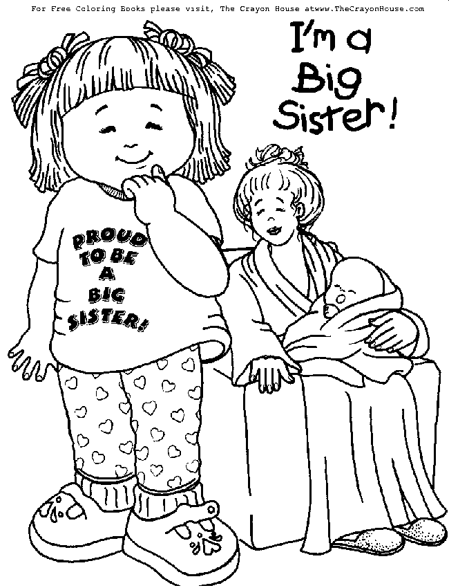 Sister - Coloring Pages for Kids and for Adults