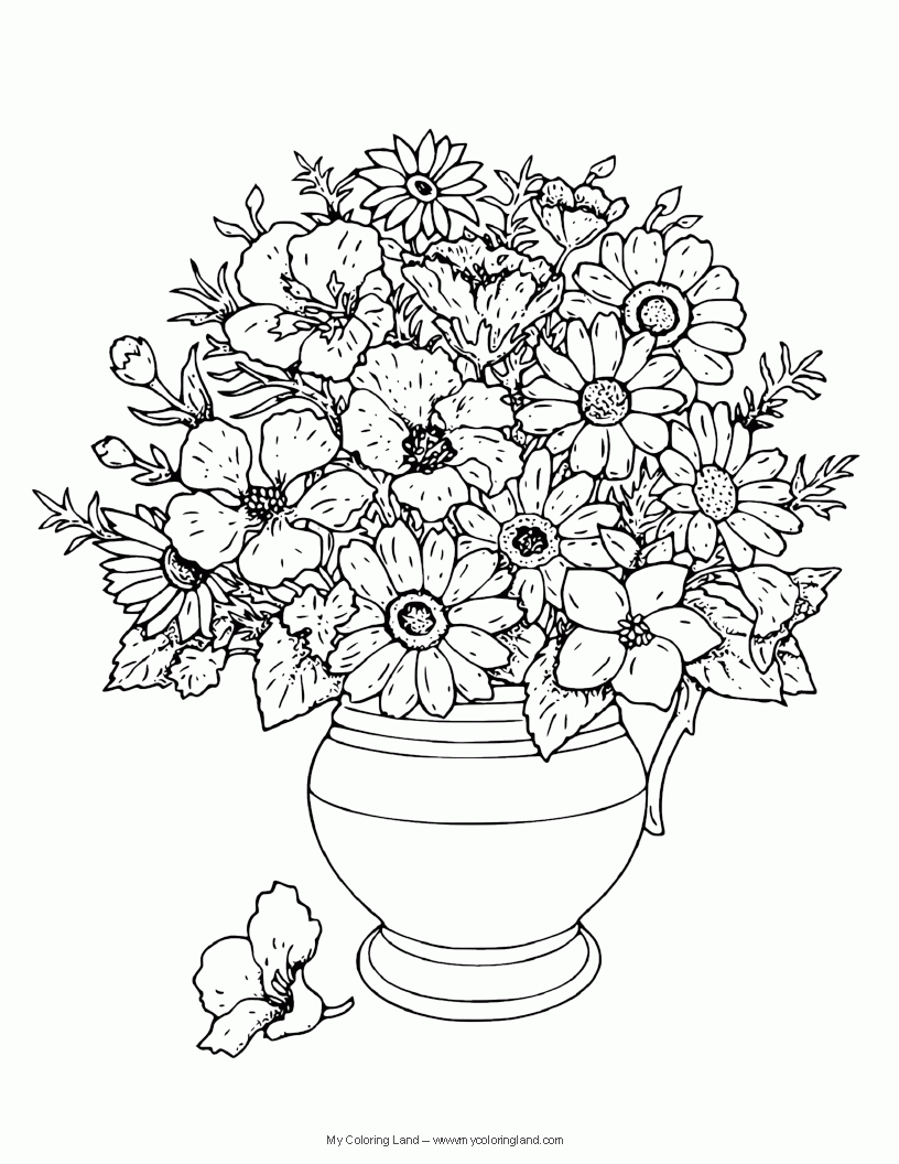 Best Photos of Complex Flower Coloring Pages - Adult Coloring ...