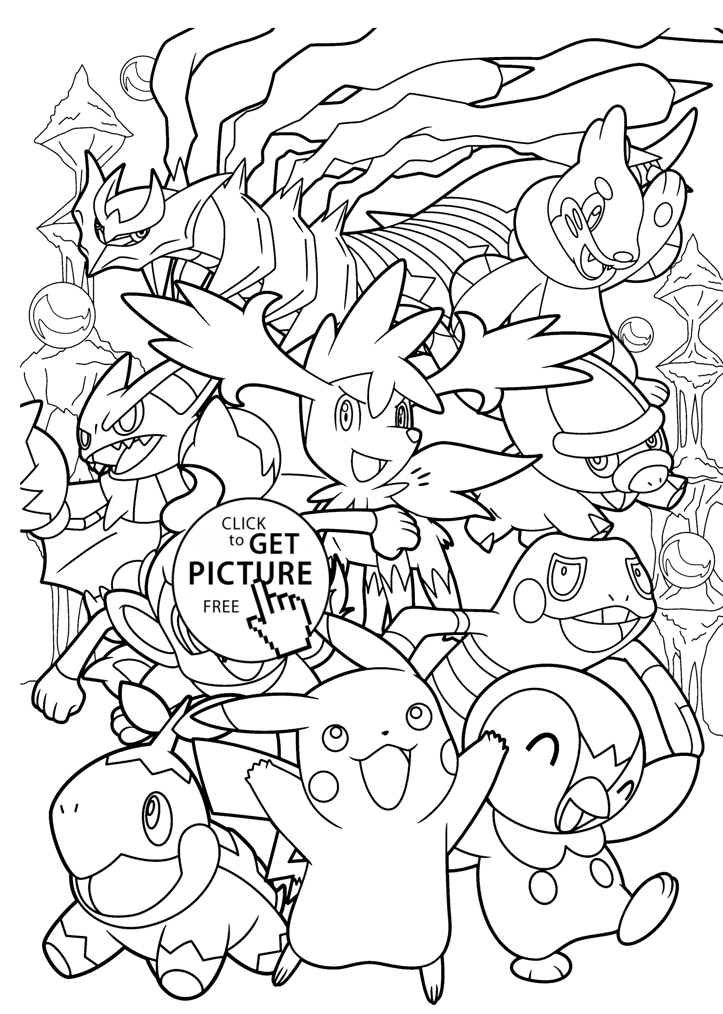 Free Pokemon Coloring Pages Black And White   Coloring Home