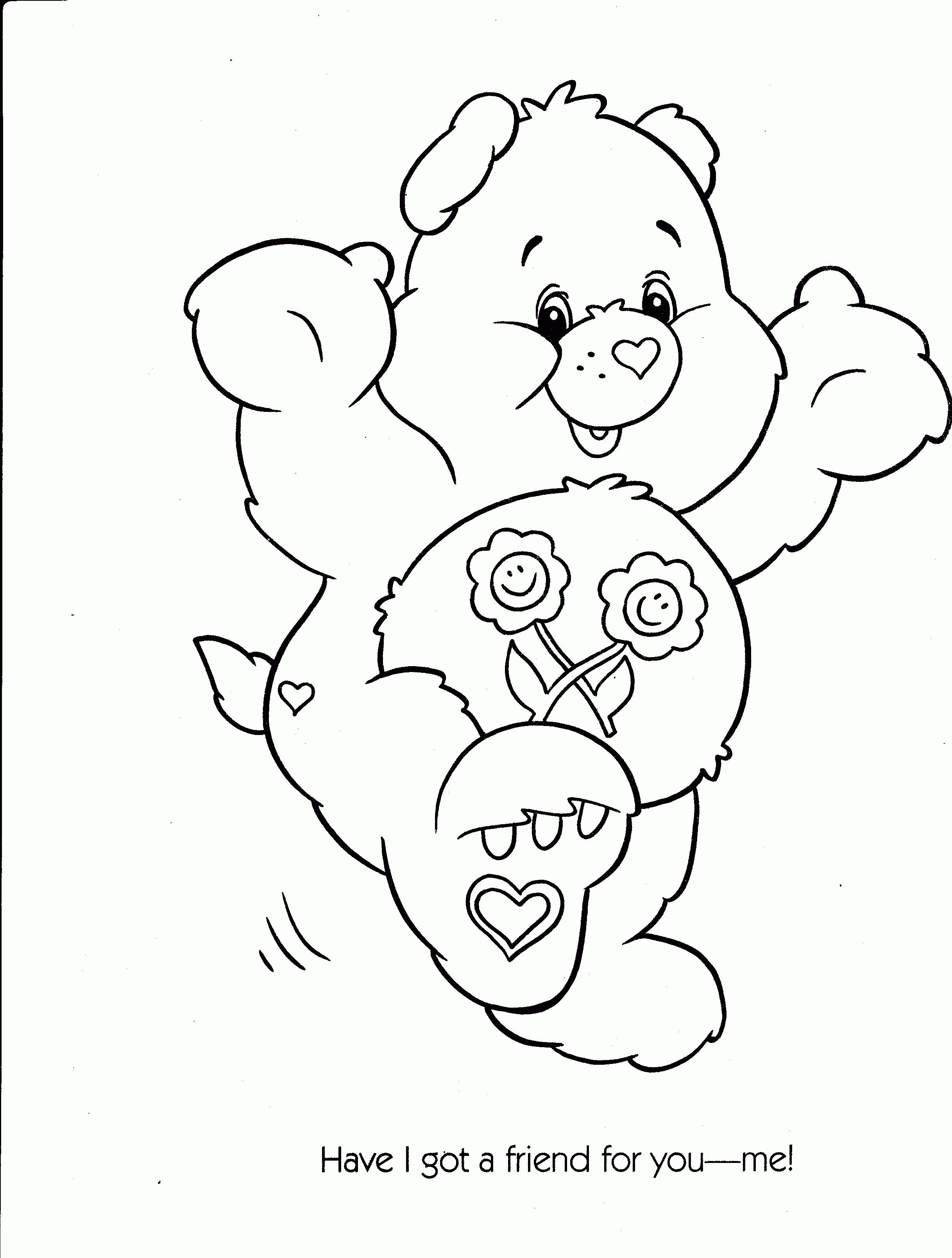 Care Bears Dog Coloring Pages - Coloring Pages For All Ages