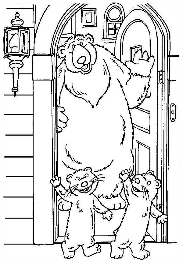 Pip and Pop Leaving Bear inthe Big Blue House Friend Coloring Pages in 2023  | Big blue house, Blue house, Coloring pages