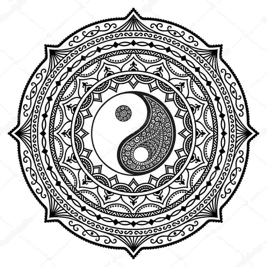 Yin Yang Coloring Pages - Coloring Home