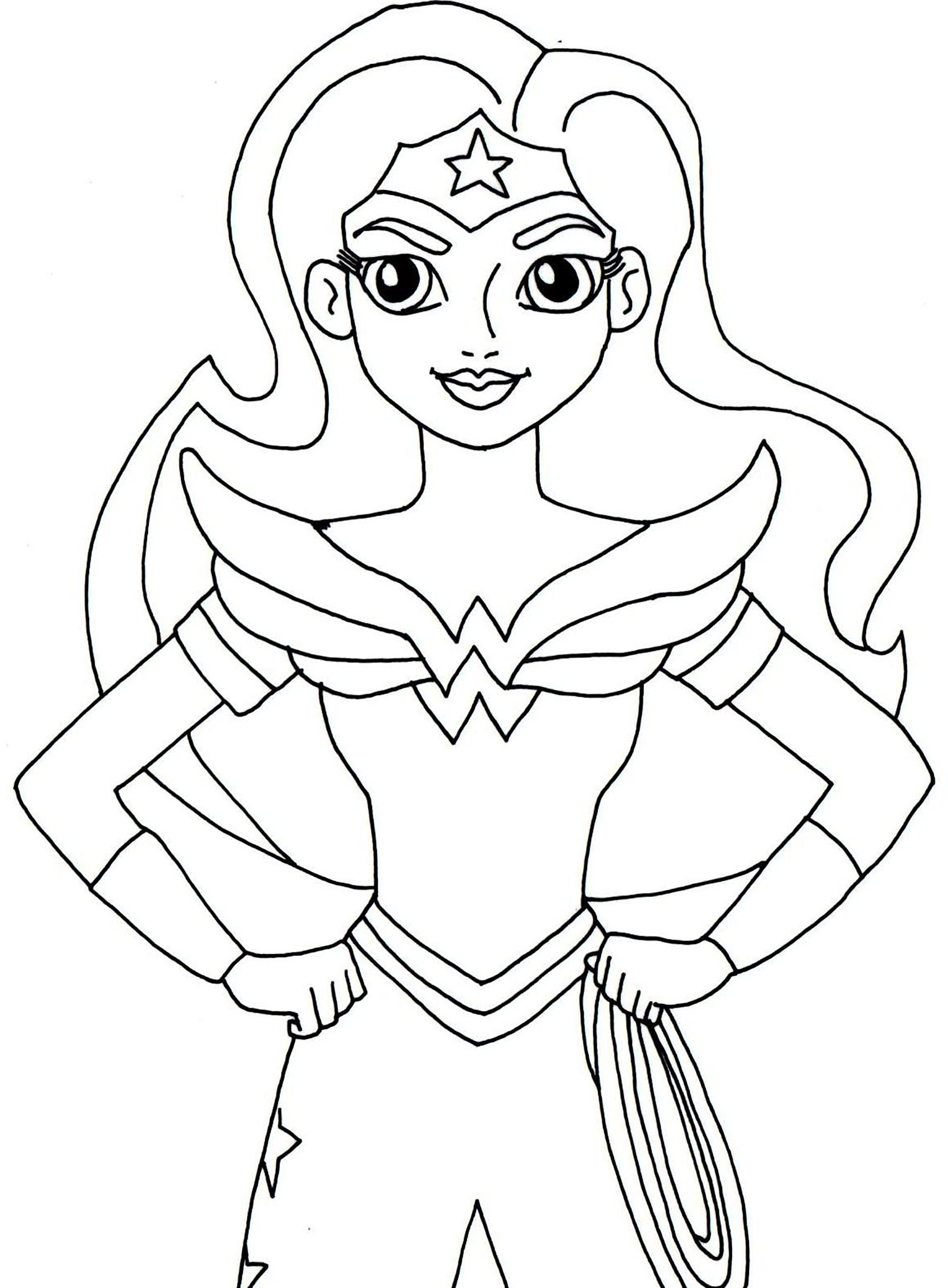 Wonder Women Coloring Pages Coloring Home