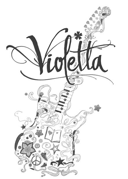 Coloring page Violetta 7