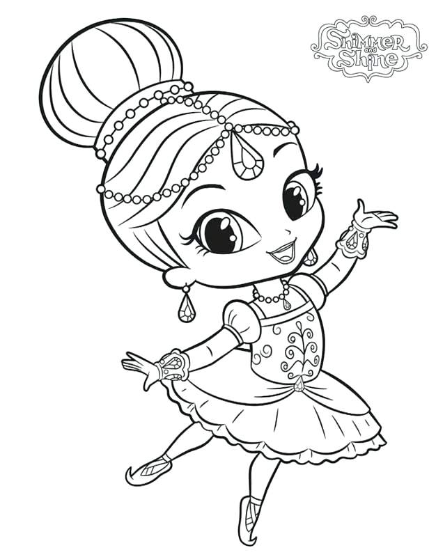 Free Printable Coloring Pages Shimmer And Shine - Pusat Hobi