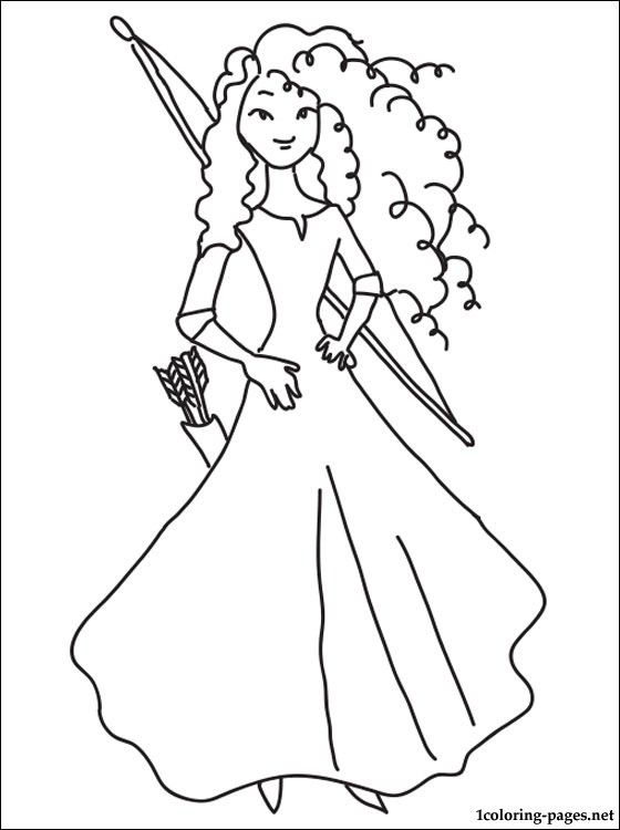 Princess Merida coloring page | Coloring pages