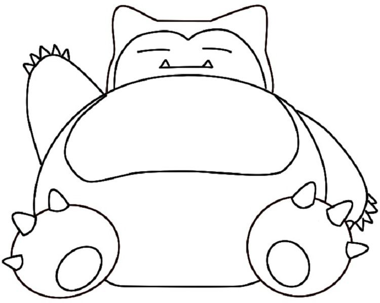 pokemon coloring pages snorlax | Pokemon coloring pages ...