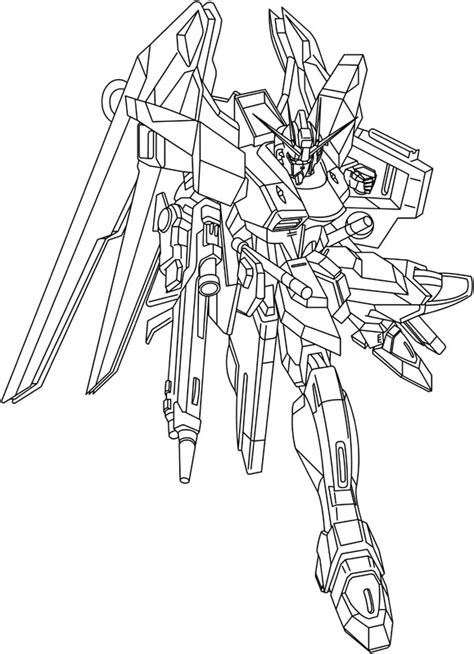 Mobile Suit Gundam Wing - Free Colouring Pages