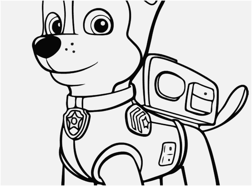 chase paw patrol coloring pages  coloring home