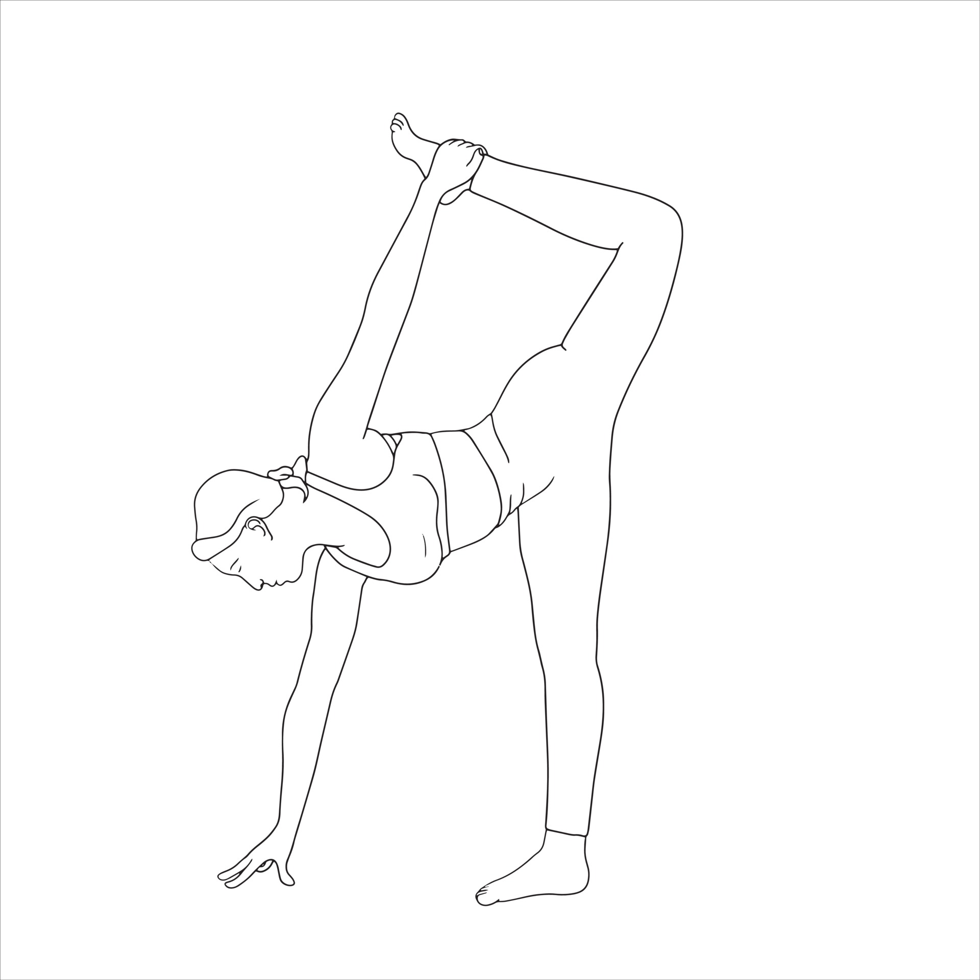 Coloring Pages - character in Yoga pose Vector character illustration.  3333260 Vector Art at Vecteezy