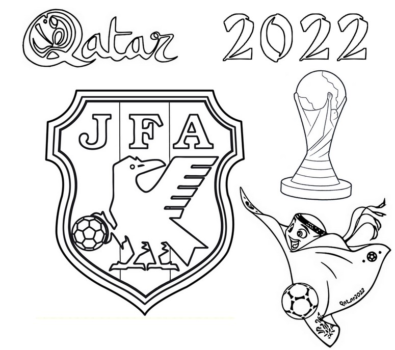 Coloring page FIFA World Cup 2022 : Japan 78