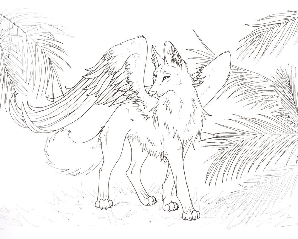 Featured image of post The Best 28 Dog Magic Wolf With Wings Coloring Pages