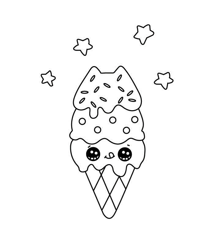 Ice Cream Coloring Pages - Coloring Home.