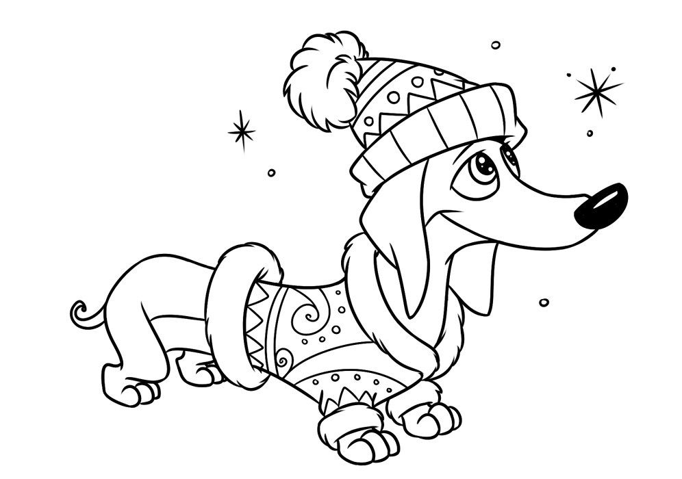 Sausage Dog Coloring Pages - Coloring Home