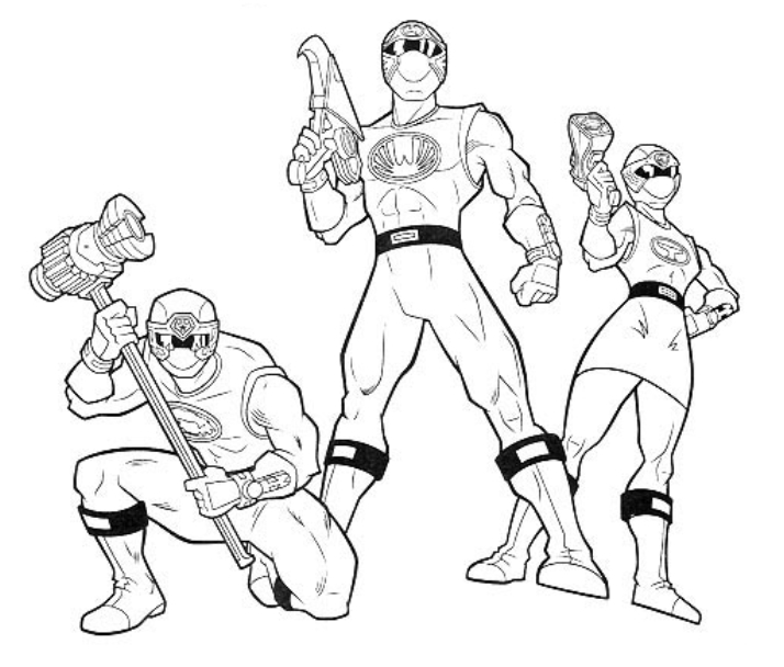 Drawing Power Rangers #50065 (Superheroes) – Printable coloring pages