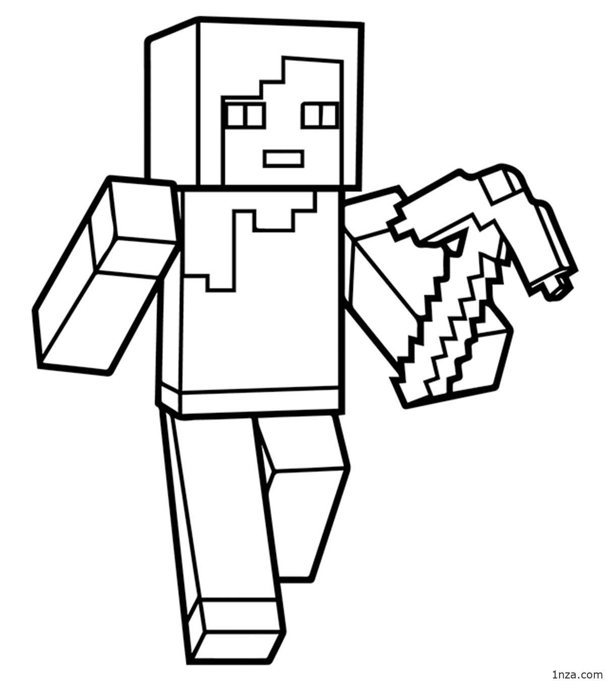 Minecraft Coloring Pages - 1NZA
