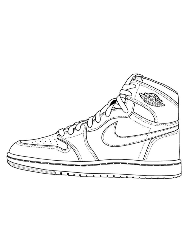 Shoes Coloring Page. The following is our collection of Shoes Coloring Page.  You are free to download and ma… | Sneakers illustration, Sneakers drawing,  Sneaker art