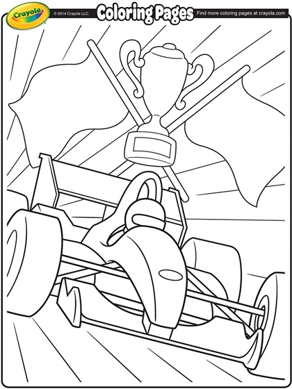 Formula 1 Racecar Coloring Page | crayola.com