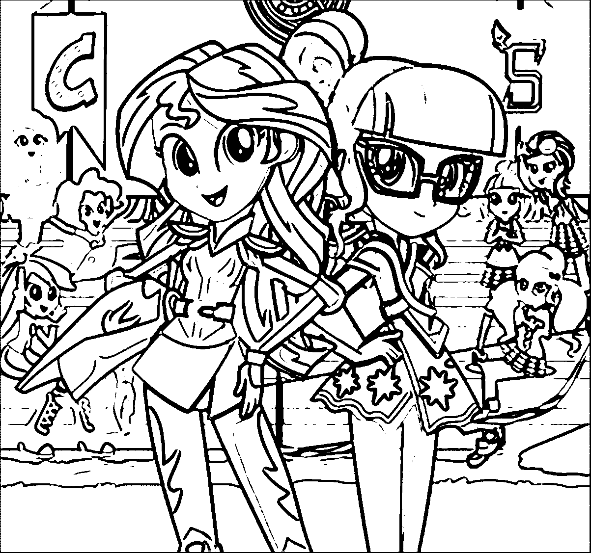 Pony Cartoon My Little Pony Coloring Page 059 | Wecoloringpage