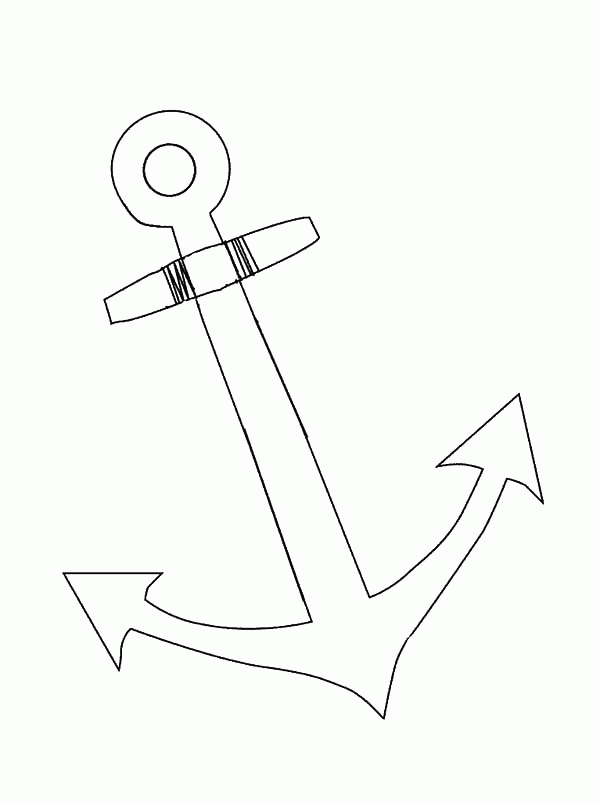 Drawing Anchor Coloring Pages | Bulk Color