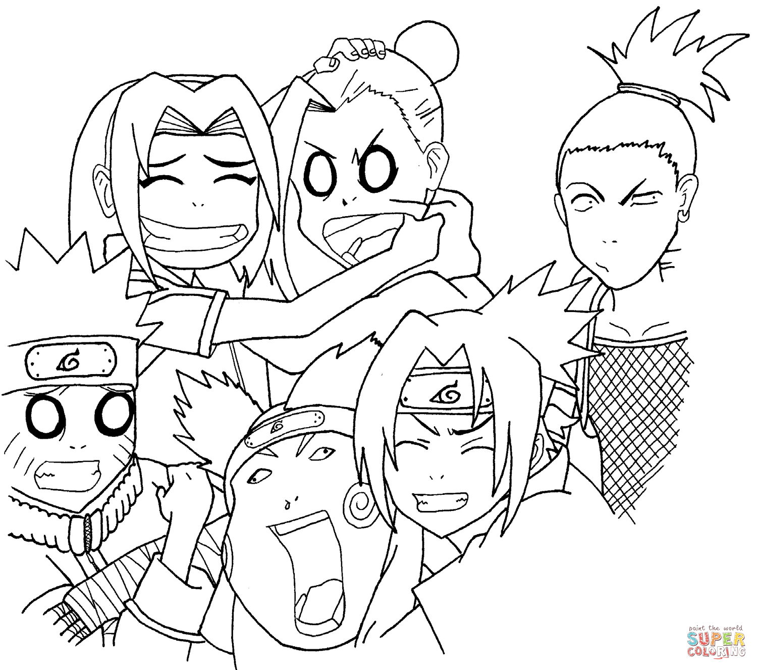 Coloring pages: naruto sage mode coloring pages