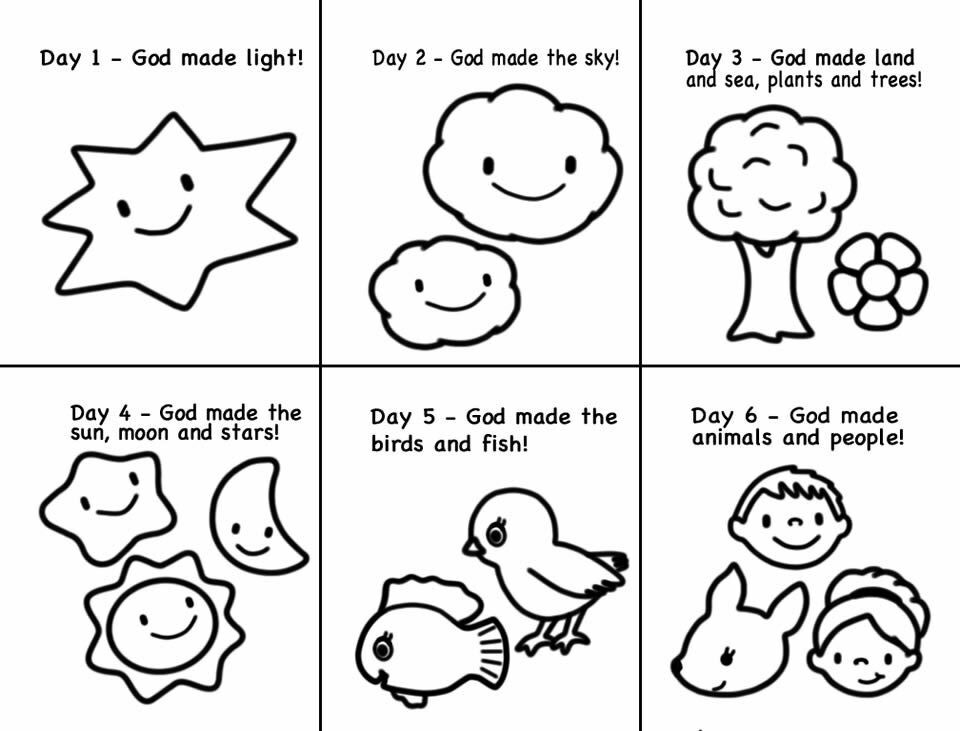 Coloring pages for day 5 god created fish whales and birds 56 best creation  coloring pages images creation coloring pages | Stanislaw.abimillepattes.com