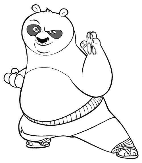 Kung Fu Panda Coloring Pages | Panda coloring pages, Kung fu panda, Kung fu  panda party