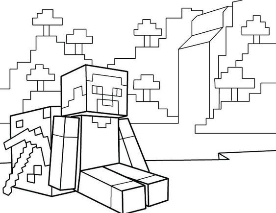 Minecraft Coloring Pages, Draw Templates and images to print